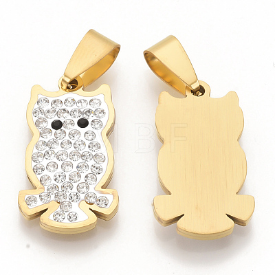 201 Stainless Steel Pendants STAS-N089-18G-1