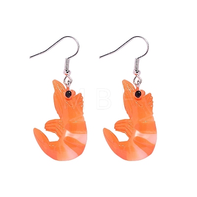 Resin Food Model Dangle Earrings PW-WG579D2-01-1