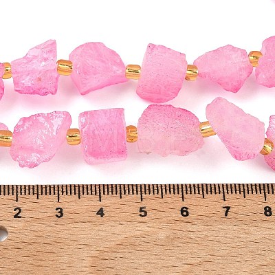 Raw Rough Natural Quartz Crystal Beads Strands G-Z131-J01-11-1