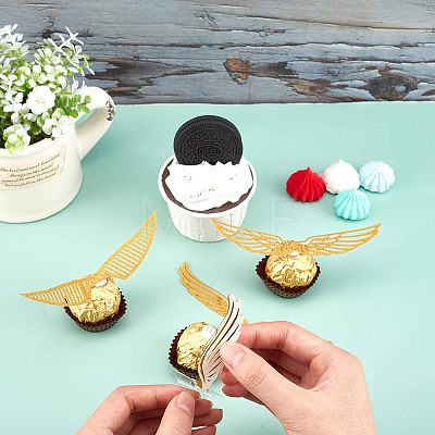 SUPERFINDINGS 3 Bags 3 Style Paper Cake Insert Card Decoration AJEW-FH0001-80-1