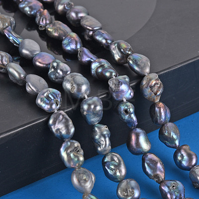 Natural Keshi Pearl Beads Strands X-PEAR-S021-082A-02-1