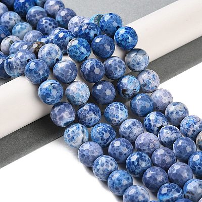 Natural Fire Crackle Agate Beads Strands G-M437-A01-01A-1