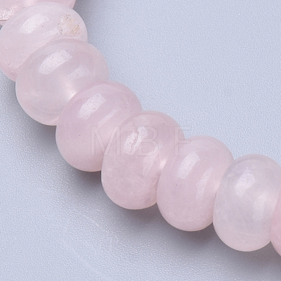 Natural Rose Quartz Beaded Stretch Bracelets BJEW-S127-15-1