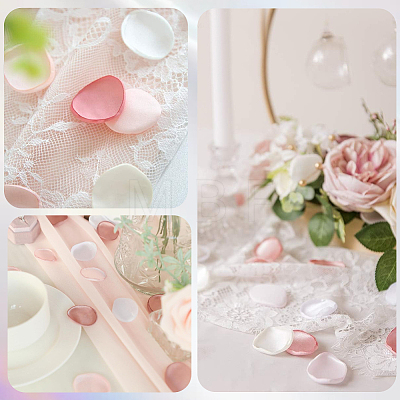 Polyester Artificial Rose Flower Petals AJEW-WH20067-107E-1