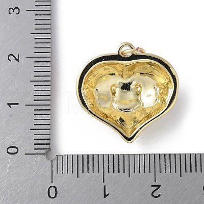 Brass Enamel Pendants KK-D336-09G-01C-1