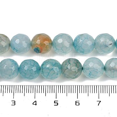 Natural Dragon Veins Agate(Dyed & Heated) Beads Strands G-M437-C01-01S-1