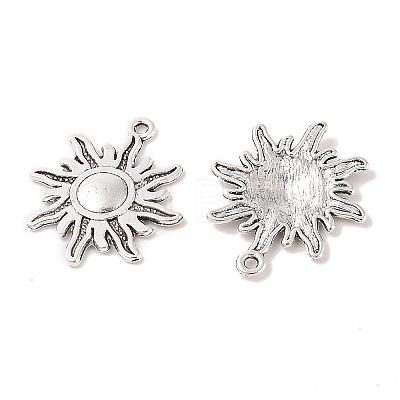 Tibetan Style Alloy Sun Pendants X-TIBEP-S291-12-RS-1