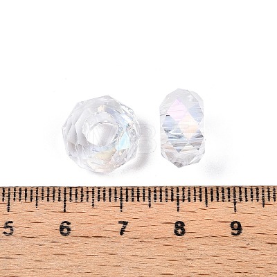 Transparent Glass European Beads GPDL-N005-D14mm-A01-1