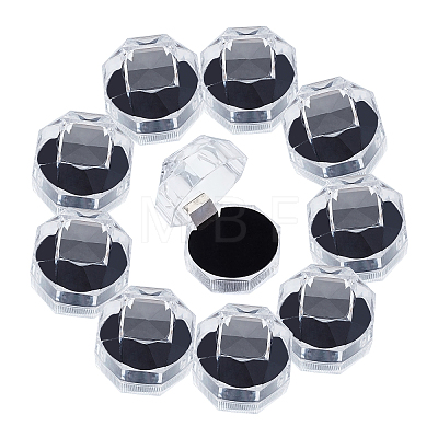 Transparent Plastic Ring Boxes OBOX-CA0001-001A-1