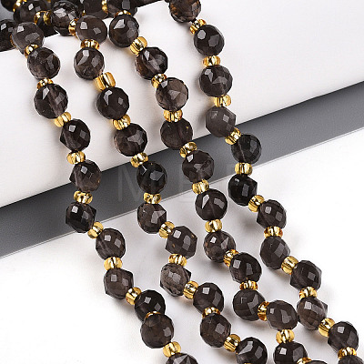 Natural Ice Obsidian Beads Strands G-T141-50-1