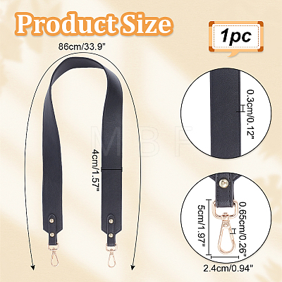 PU Leather Bag Handles FIND-WH0127-28G-1