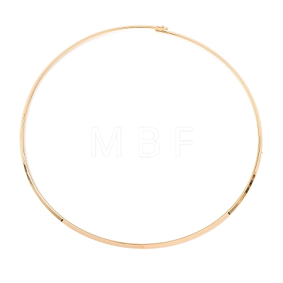 3MM 201 Stainless Steel Wire Choker Necklace NJEW-Z098-04G-1