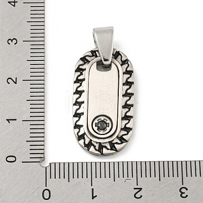 304 Stainless Steel Pendants STAS-F307-03P-1