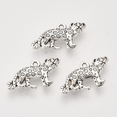 Tibetan Style Alloy Pendants X-TIBEP-T009-28AS-RS-1