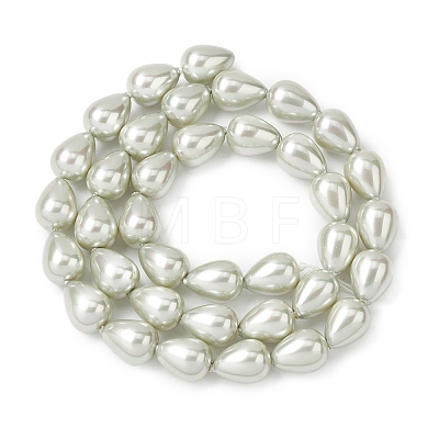 Electroplate Opaque Glass Imitation Pearl Beads Strands EGLA-H113-09B-03-1