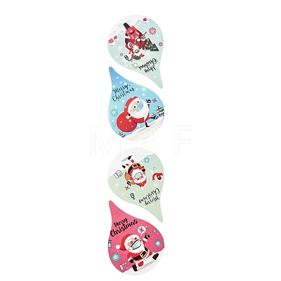 Christmas Theme Teardrop Roll Stickers DIY-B031-01-1