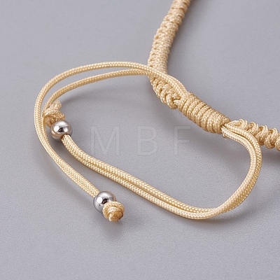 Nylon Cord Braided Bead Bracelets Making BJEW-F360-FP12-1