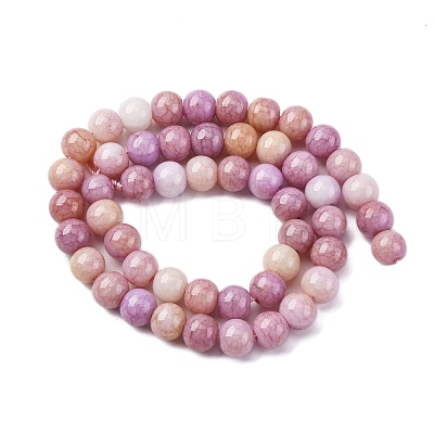Ombre Effect Dyed Glass Beads Strands GLAA-T031-01O-10-1