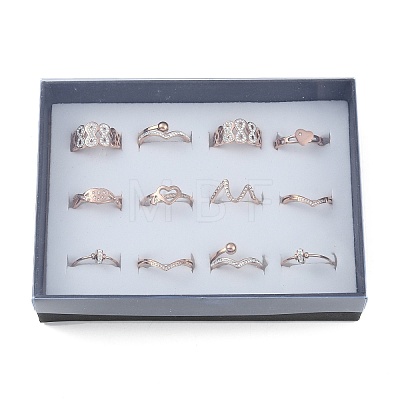 Crystal Rhinestone Finger Ring RJEW-MSMC002-17RG-1
