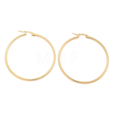 304 Stainless Steel Hoop Earrings X-EJEW-N0016-11G-H-1