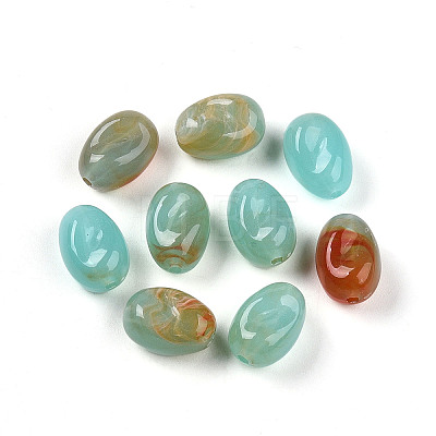 Transparent Acrylic Beads TACR-T028-38H-1