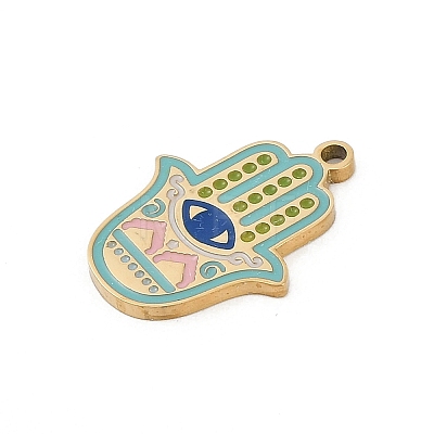304 Stainless Steel Enamel Pendants STAS-I325-104D-G-1