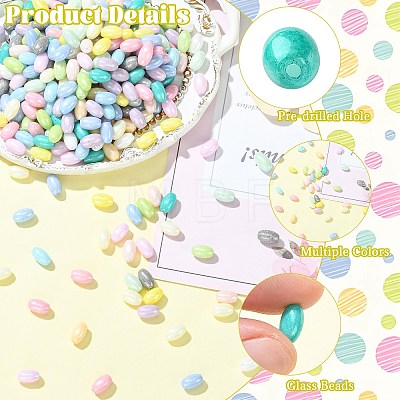 500Pcs Baking Paint Opaque Glass Beads GLAA-CJ0003-01-1