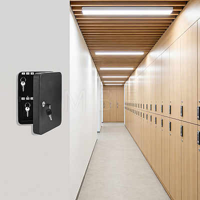 28 Key Wall Mounted Safe Security Iron Boxes CON-WH0089-234-1