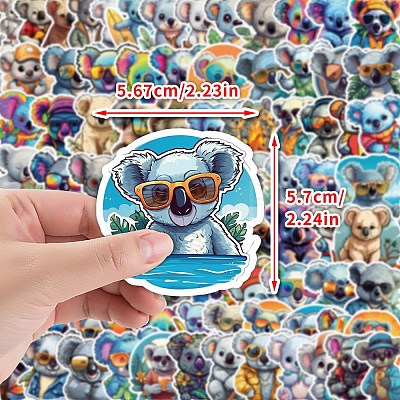 100Pcs PVC Self-Adhesive Stickers PW-WG7B34C-01-1