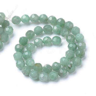 Natural Green Aventurine Bead Strands G-R411-10-8mm-1