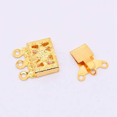 Brass Box Clasps KK-WH0038-09G-1