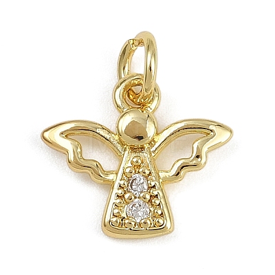 Brass Micro Pave Cubic Zirconia Pendants LS-KK-Z123-24G-03-1