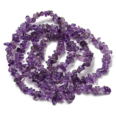 Natural Amethyst Beads Strands G-G0003-B44-1