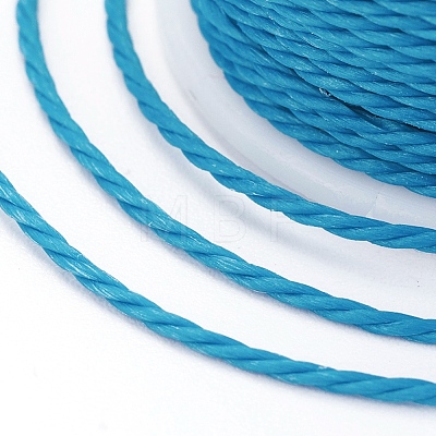 Round Waxed Polyester Cord X-YC-G006-01-1.0mm-14-1