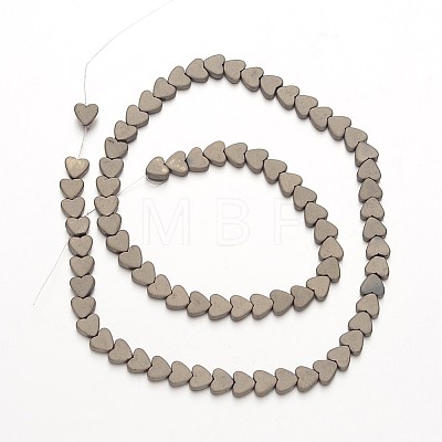Electroplate Non-magnetic Synthetic Hematite Beads Strands G-F300-23C-F06-1