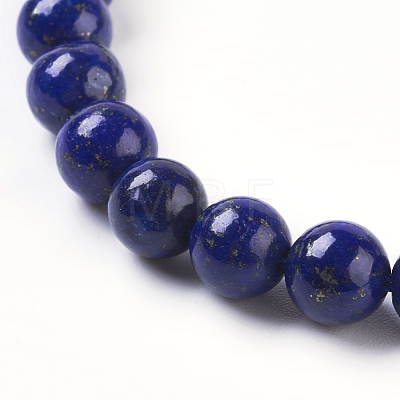 Natural Lapis Lazuli Beads Strands X-G-G087-6mm-1
