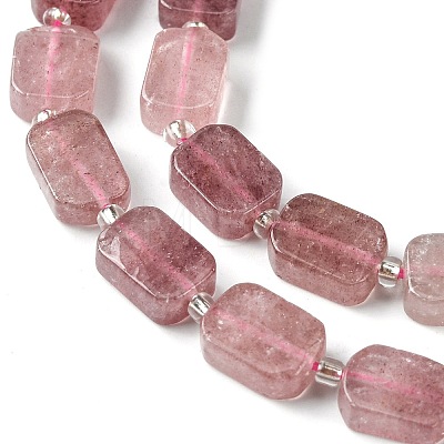 Natural Strawberry Quartz Beads Strands G-C098-A13-01-1