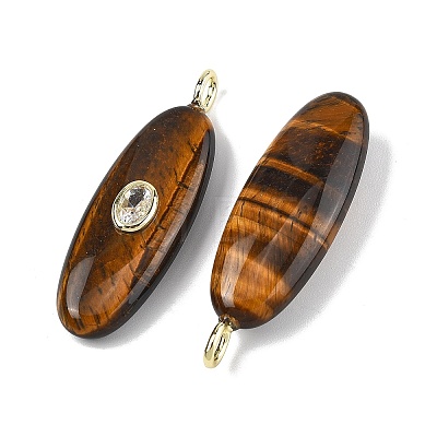 Natural Tiger Eye Pendants G-D357-02C-1