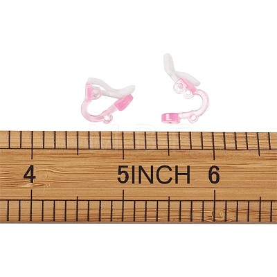 Plastic Clip-on Earring Findings FIND-Q001-02-1