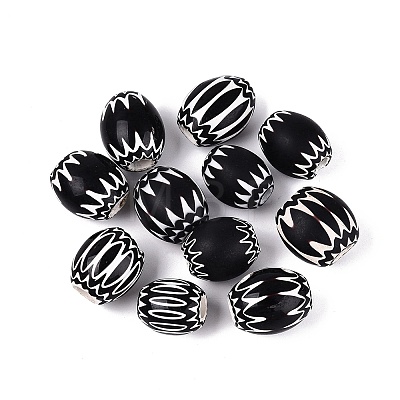Handmade Millefiori Glass Barrel Beads LA-N002-23B-1
