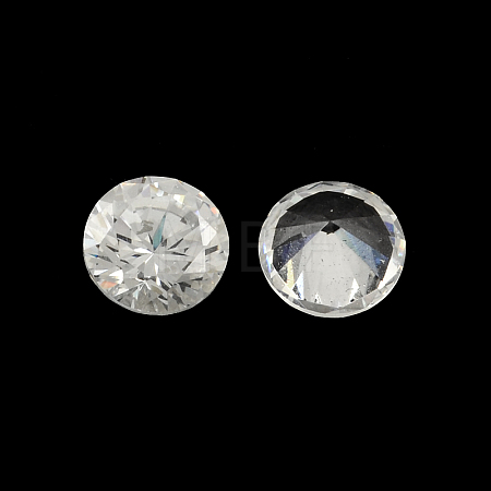 Diamond Shaped Cubic Zirconia Pointed Back Cabochons ZIRC-R004-12mm-01-1