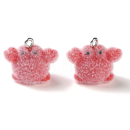 Ocean Theme Flocking Opaque Resin Pendants RE-CBA4F9B-07D-1