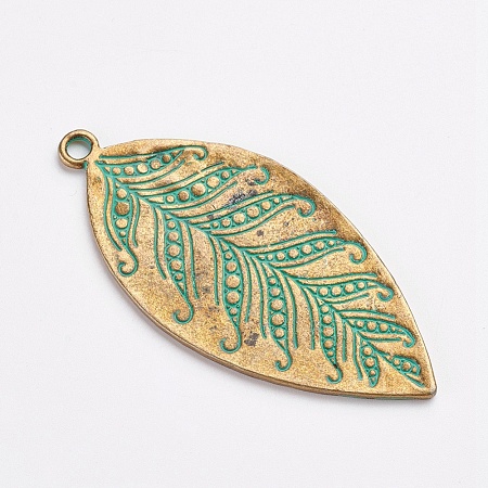 Tibetan Style Alloy Pendants X-PALLOY-F187-26ABG-1