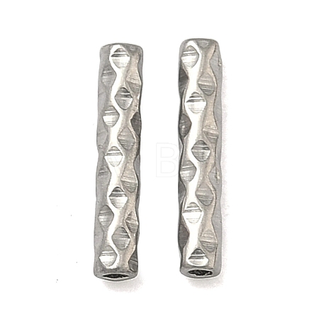 304 Stainless Steel Tube Beads STAS-Z192-07P-04-1