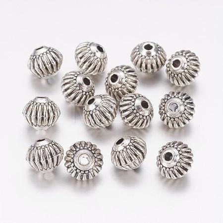 Tibetan Style Alloy Lantern Beads X-TIBEB-M008-06AS-1