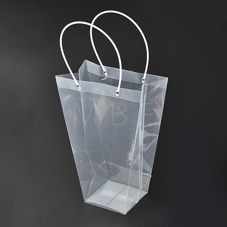 Valentine's Day Trapezoid PP Plastic Gift Bags ABAG-L015-01D-1