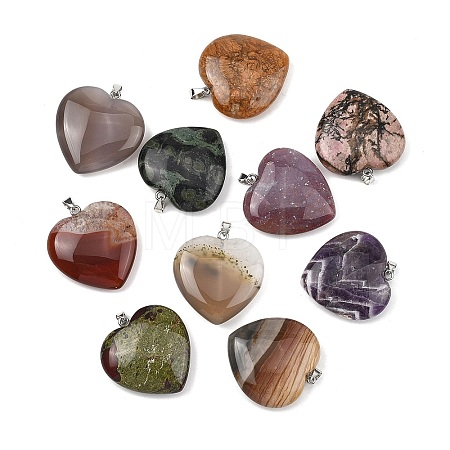 Natural & Synthetic Mixed Stone Pendants GG-K002-12A-1