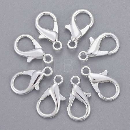 Zinc Alloy Lobster Claw Clasps X-E107-S-1