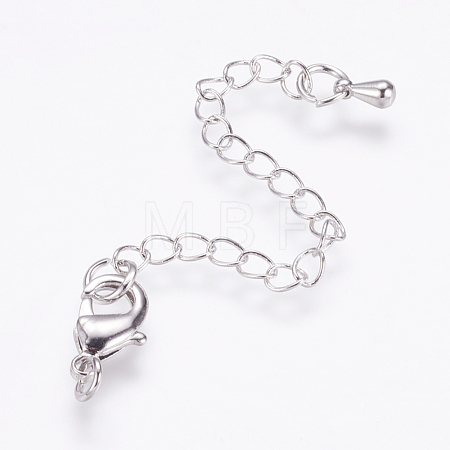 Long-Lasting Plated Brass Chain Extender X-KK-F711-09P-1
