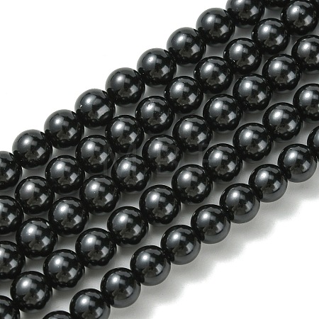 Eco-Friendly Glass Pearl Beads Strands HY-A008-8mm-RB080-1
